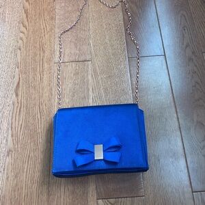 Ted Baker London Royal Blue Bow Clutch